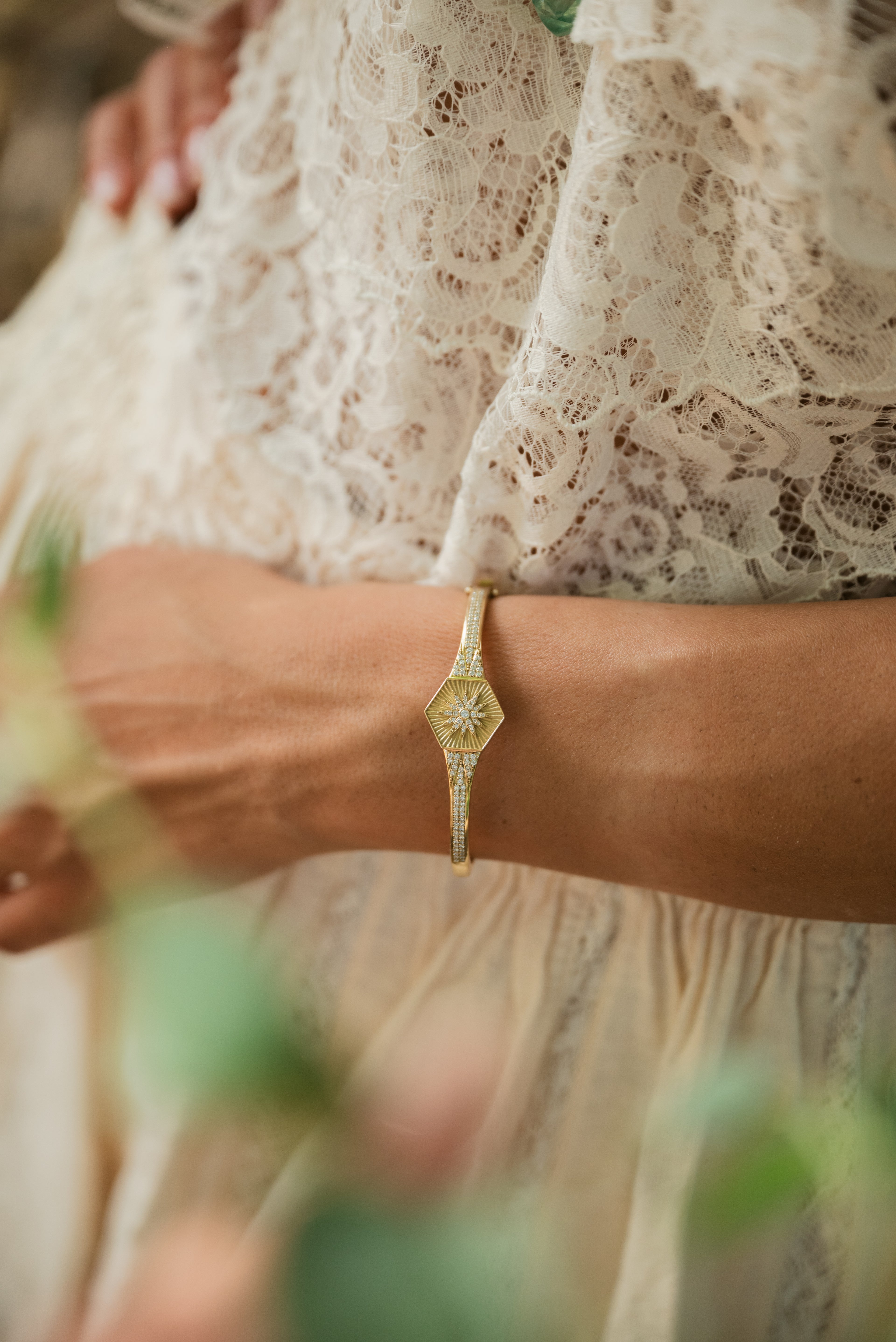 SACRED STARBURST BANGLE