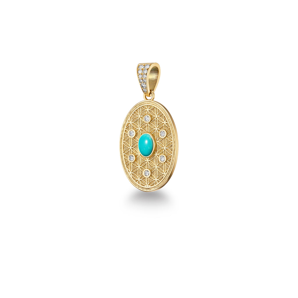 FLOWER OF LIFE TURQUOISE
