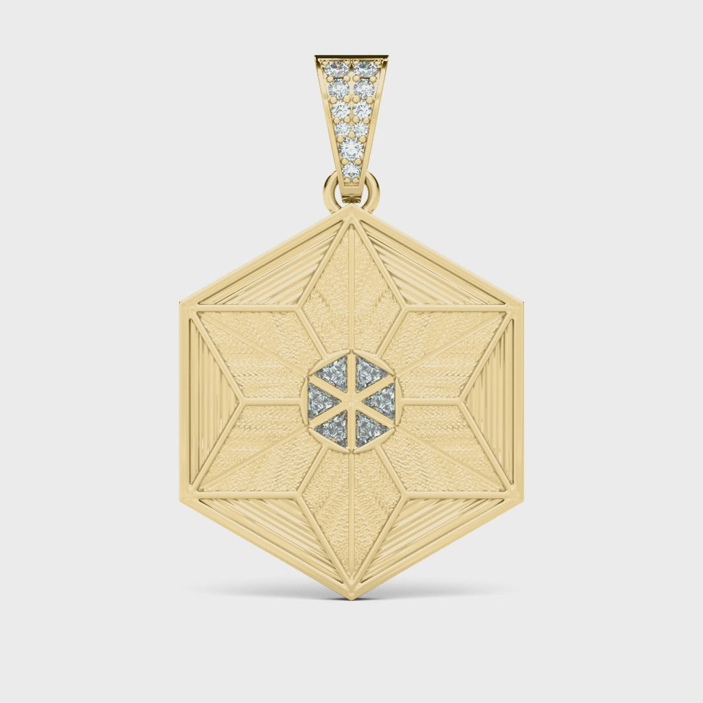 CHARIOT OF LIGHT WITH DIAMONDS